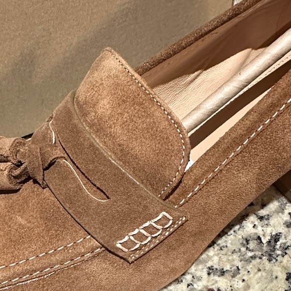 Boden Sol Block Heeled Penny Loafers - Picture 14 of 16